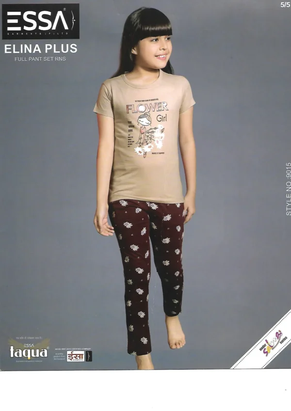ESS-ELIPL-2 Essa Elina Plus Girls' Nightwear - Pattern 2