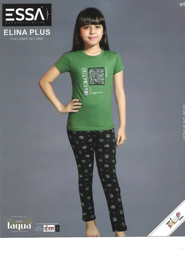 ESS-ELIPL-3 Essa Elina Plus Girls' Nightwear - Pattern 3