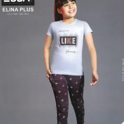 ESS-ELIPL-4 Essa Elina Plus Girls' Nightwear - Pattern 4