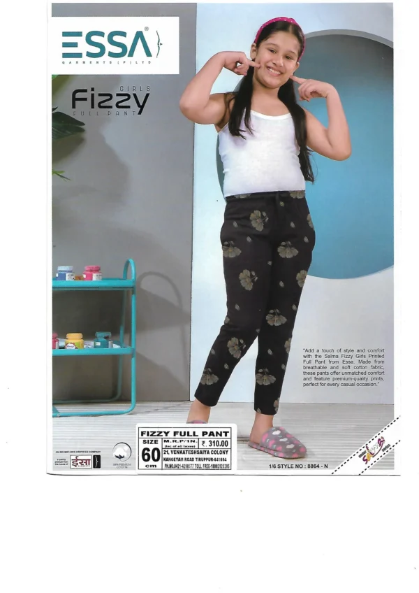 ESS-FIZZ-3 Essa Fizzy Girls' Full Pants - Pattern 3
