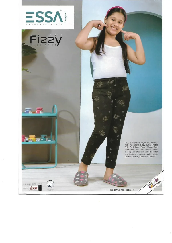ESS-FIZZ-5 Essa Fizzy Girls' Full Pants - Pattern 5