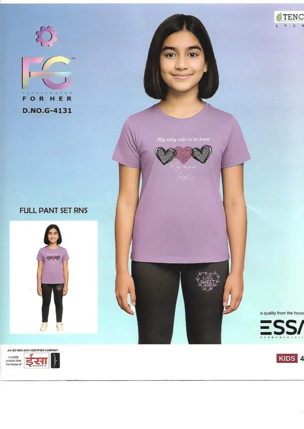 ESS-G4131-5 Essa G-4131 Tencel Full Pant Set - Pattern 5