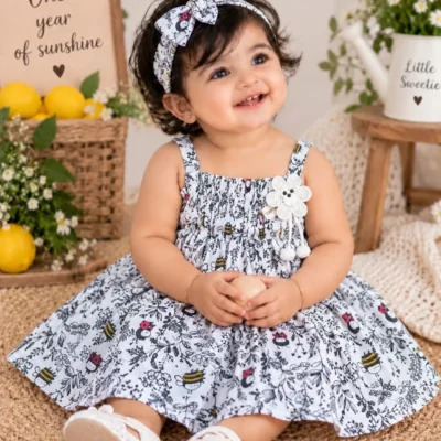Muslin Cotton Frock Honey Boon Kids – Muslin Cotton Frock Honey