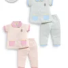 4338-pink-20-22-24-32 Teddy Girls Night Suit – Design 4338