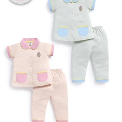 4338-pink-20-22-24-32 Teddy Girls Night Suit – Design 4338