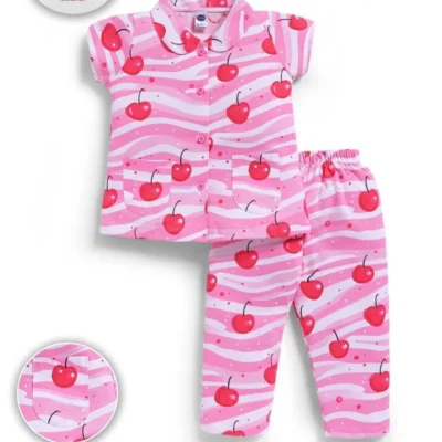 4346-pink-28-30-32 Teddy Girls Night Suit – Design 4346