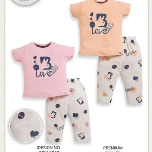 Teddy Girls Night Suit – Design 9247